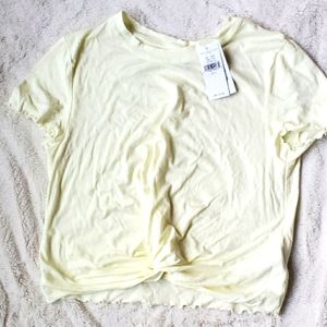 NWT American Eagle Cropped Twist Front Tee
